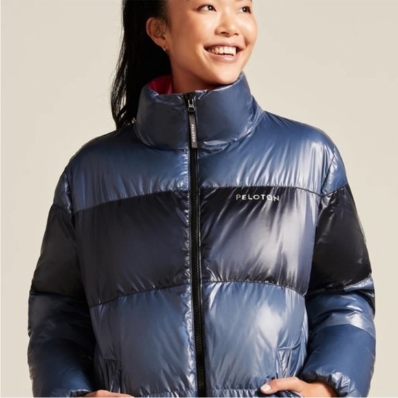 The North Face Jackets & Blazers - PELOTON H120 puffer jacket zip womens navy hot pink color block M